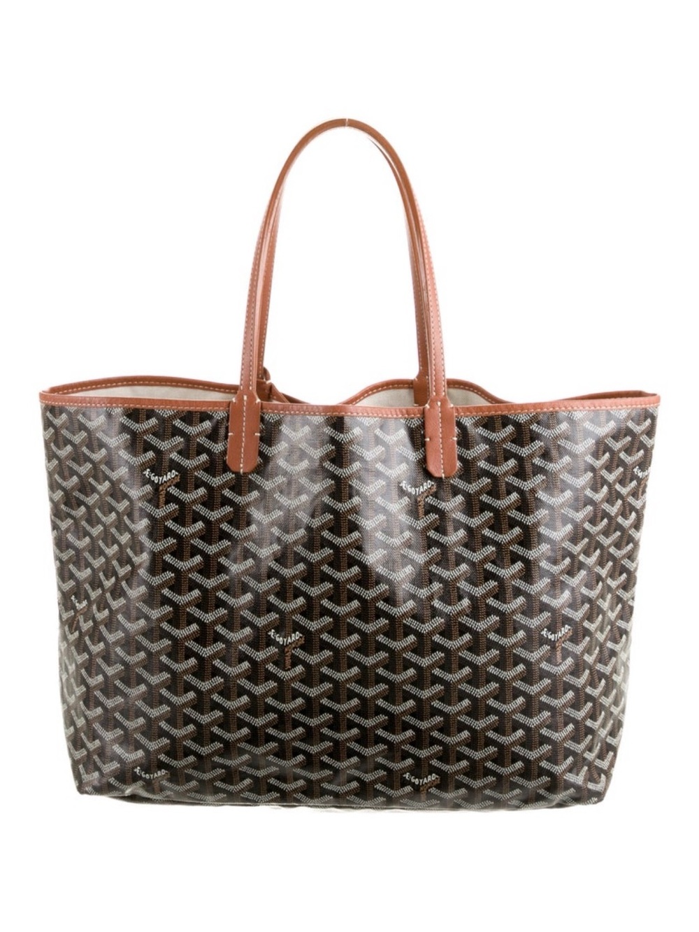 *EUC* Goyard Saint Louis GM Tote Black/Tan w/ Pouch